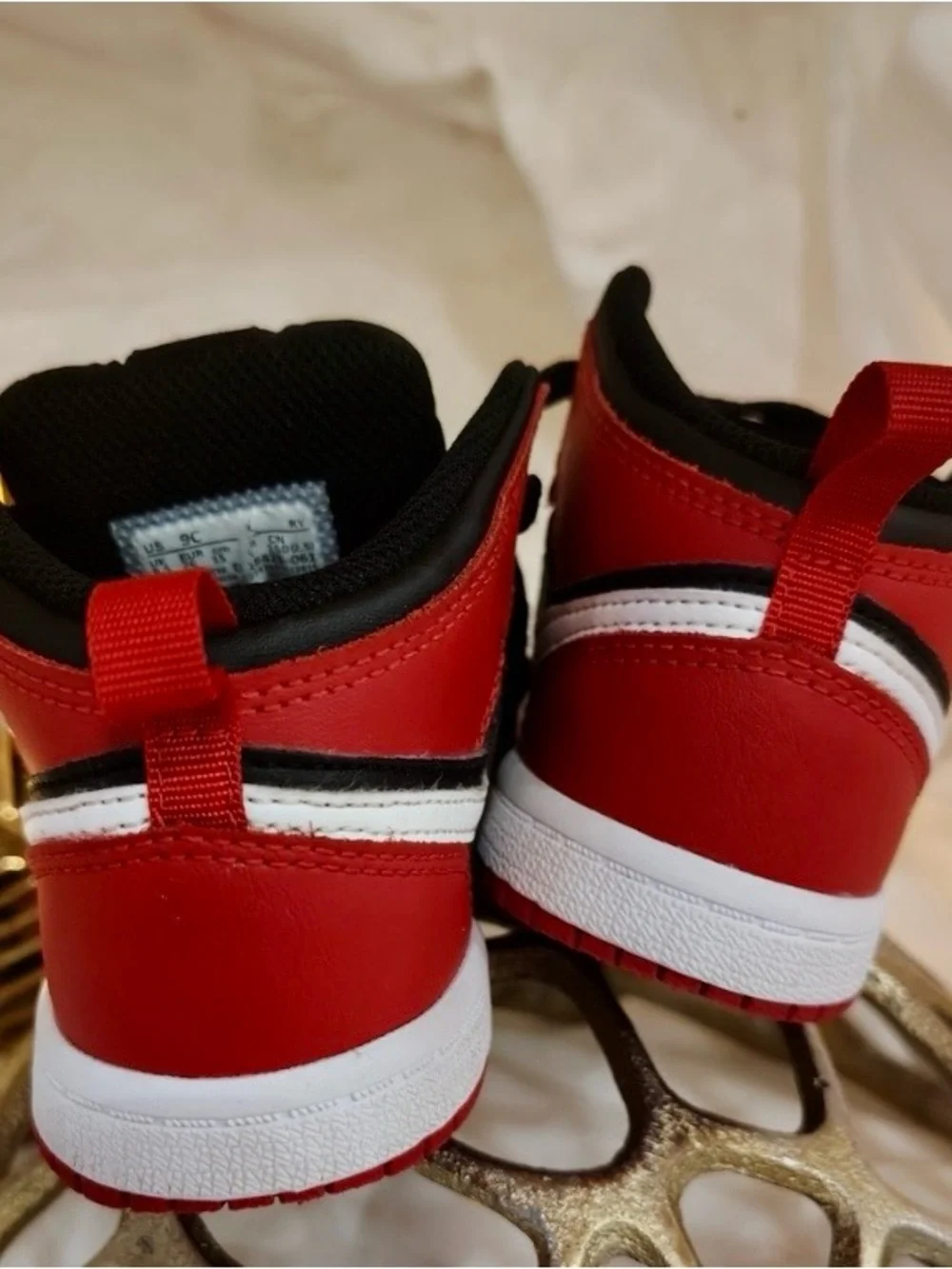 Nike Kids' Red and Black High-Top Sneakers